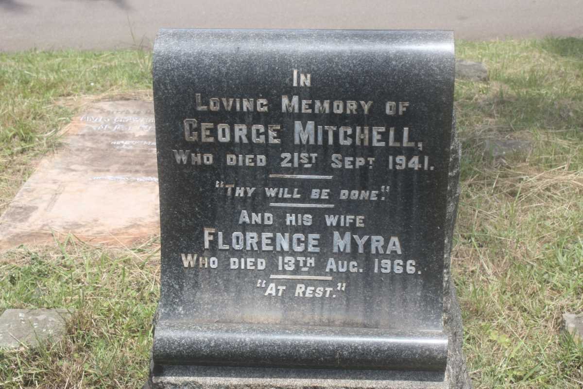 MITCHELL George -1941 &amp; Florence Myra -1966