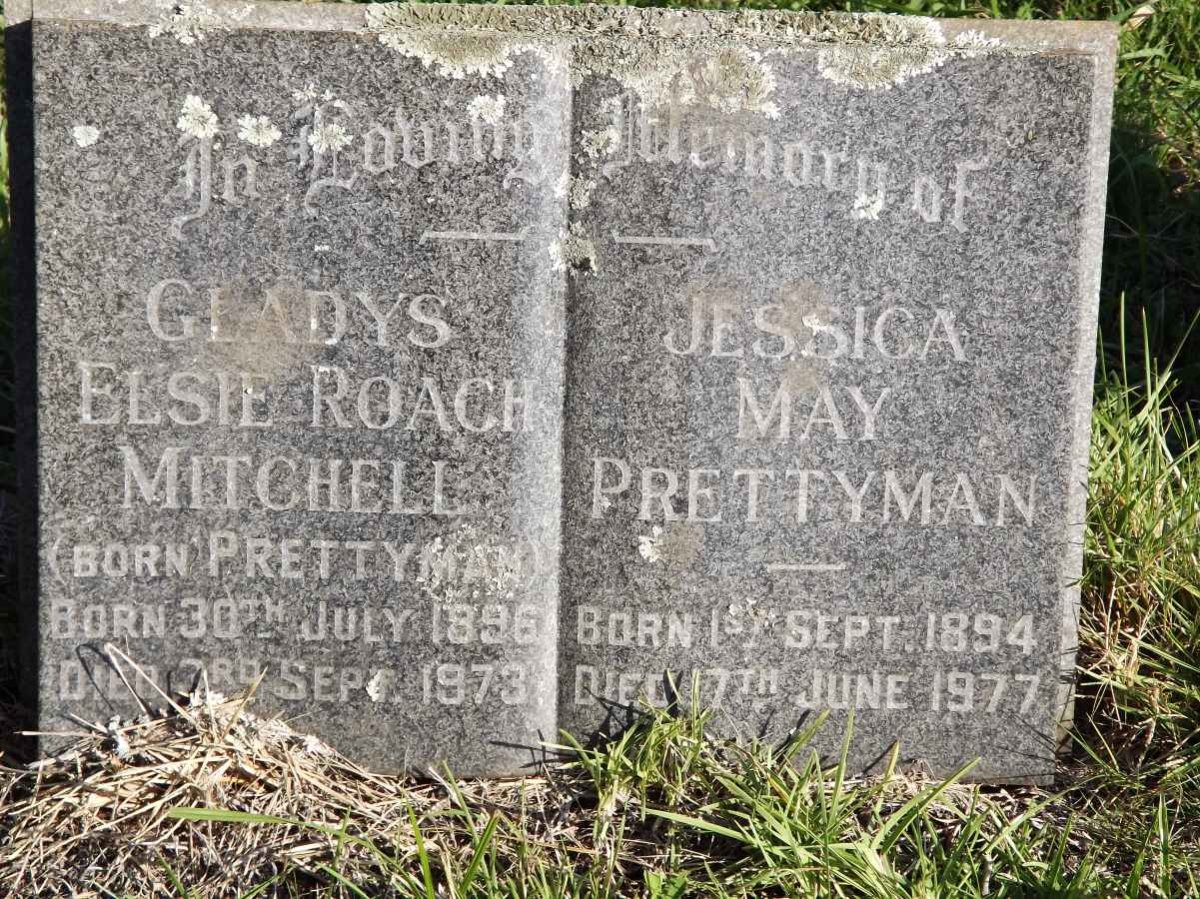 MITCHELL Gladys Elsie Roach nee PRETTYMAN 1896-1973 :: PRETTYMAN Jessica May 1894-1977