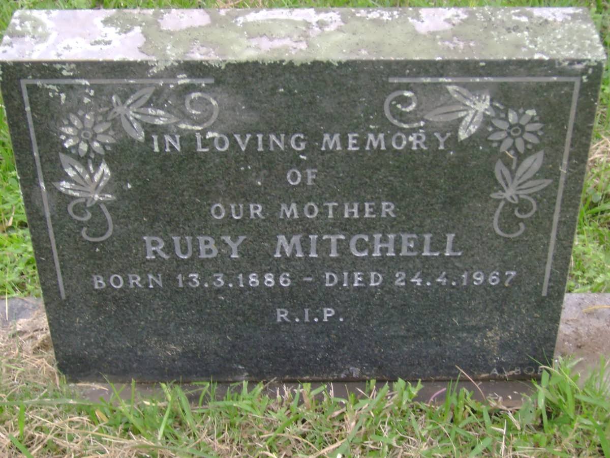 MITCHELL Ruby 1886-1967