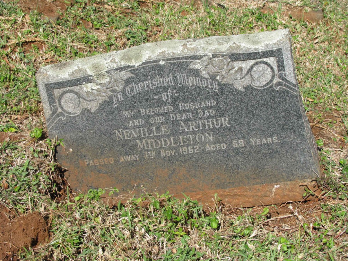 MIDDLETON Neville Arthur -1962