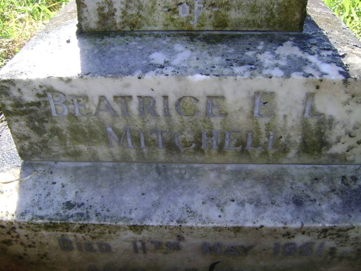 MITCHELL Beatrice E.L. -1951