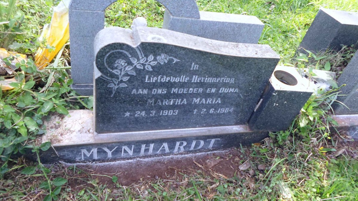 MYNHARDT Martha Maria 1903-1984