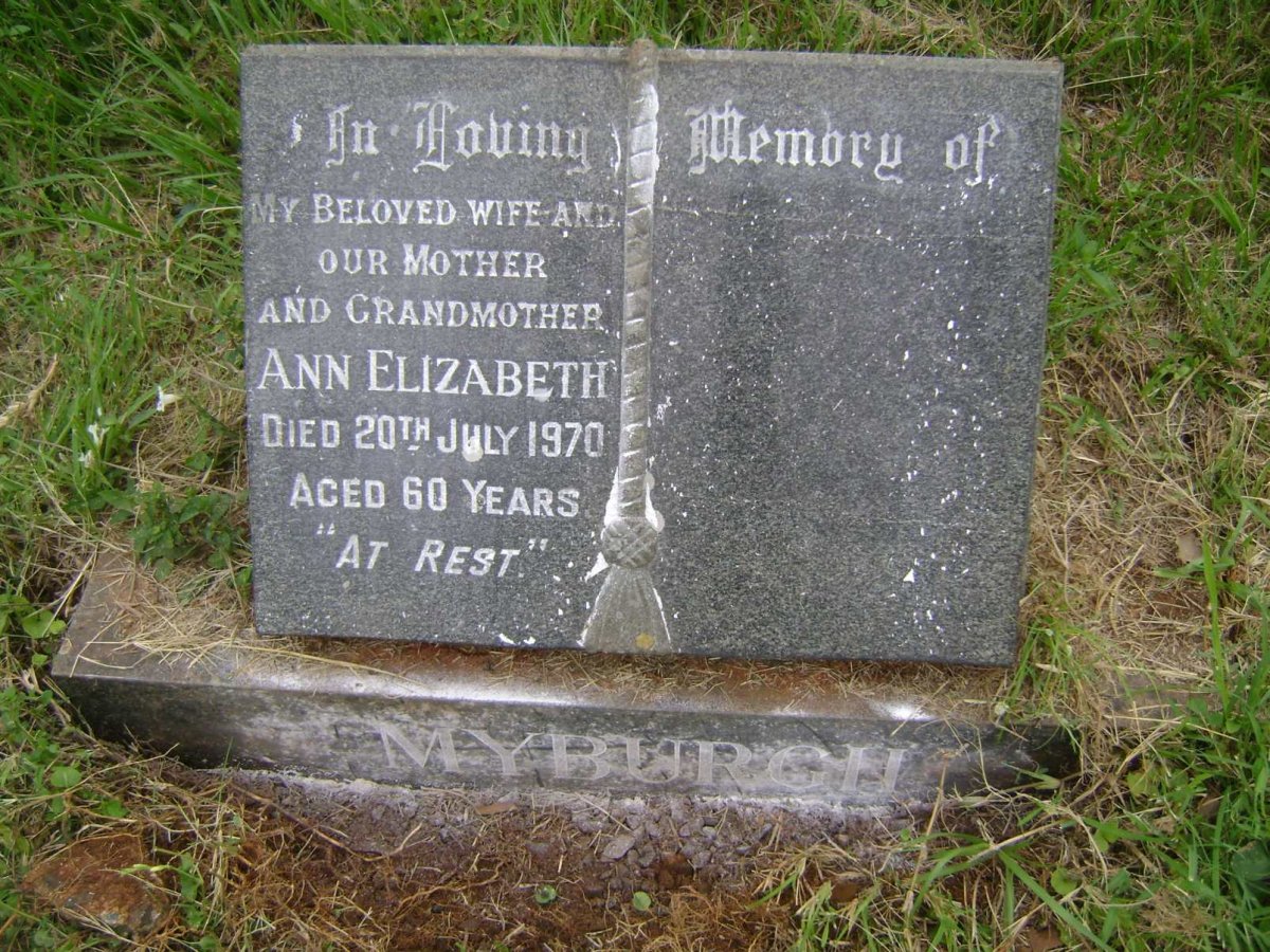 MYBURGH Ann Elizabeth -1970