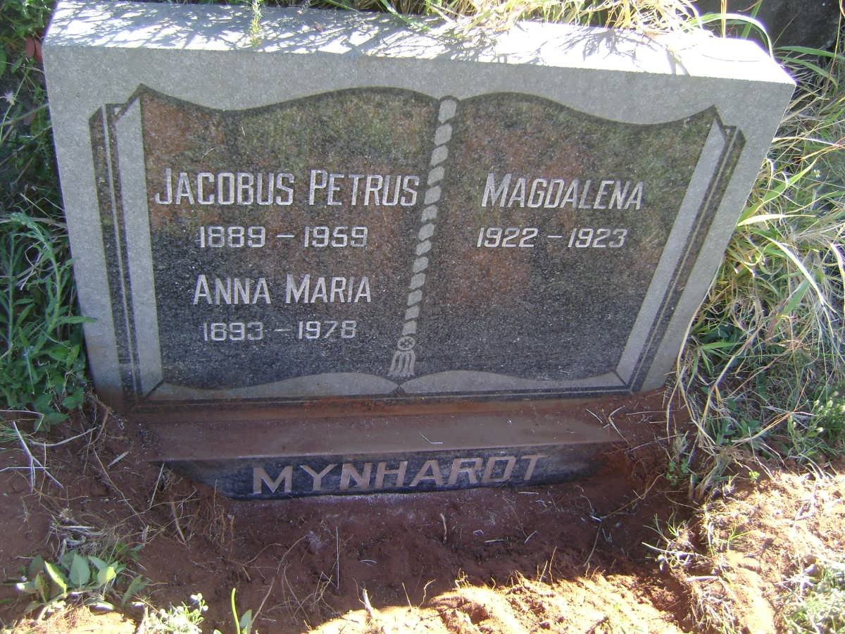 MYNHARDT Jacobus Petrus 1889-1959 &amp; Anna Maria 1893-1978 :: MYNHARDT Magdalena 1922-1923
