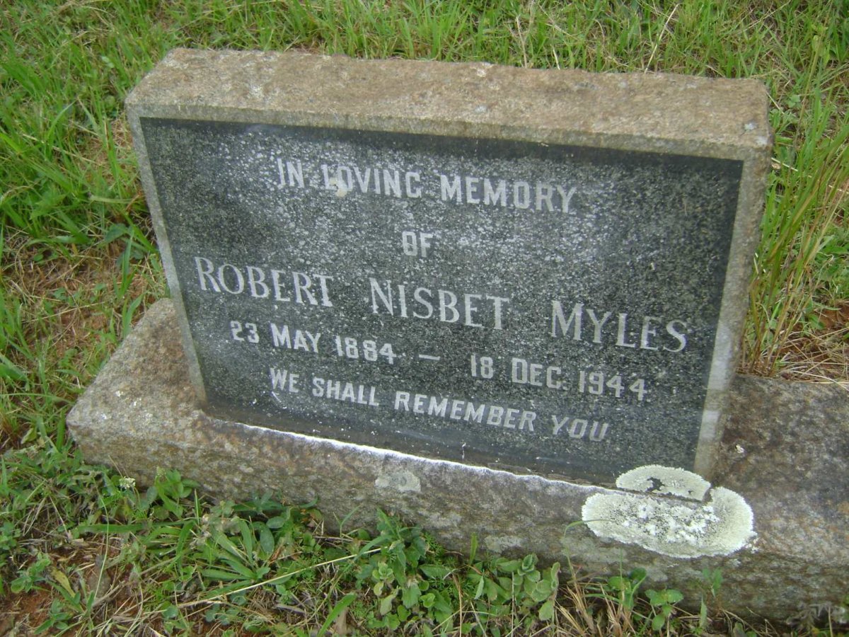 MYLES Robert Nisbet 1884-1944