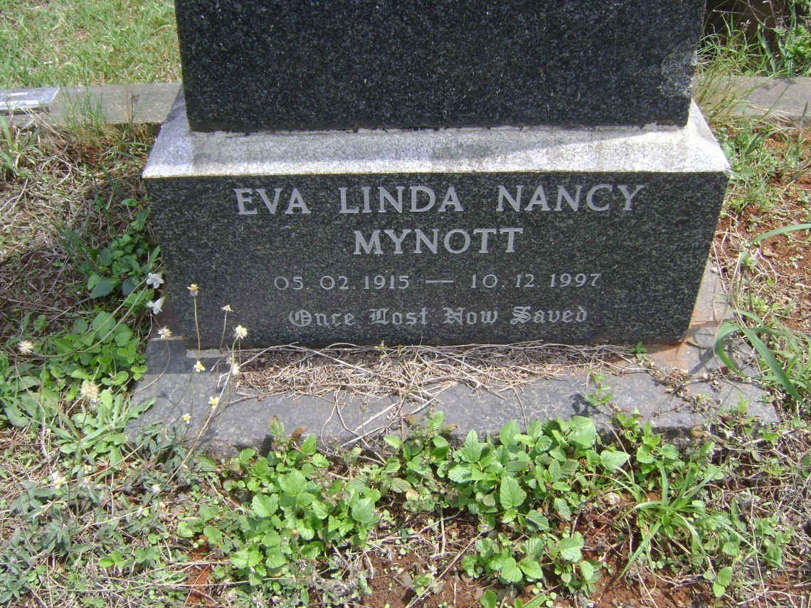 MYNOTT John 1903-1986 &amp; Eva Linda Nancy 1915-1997