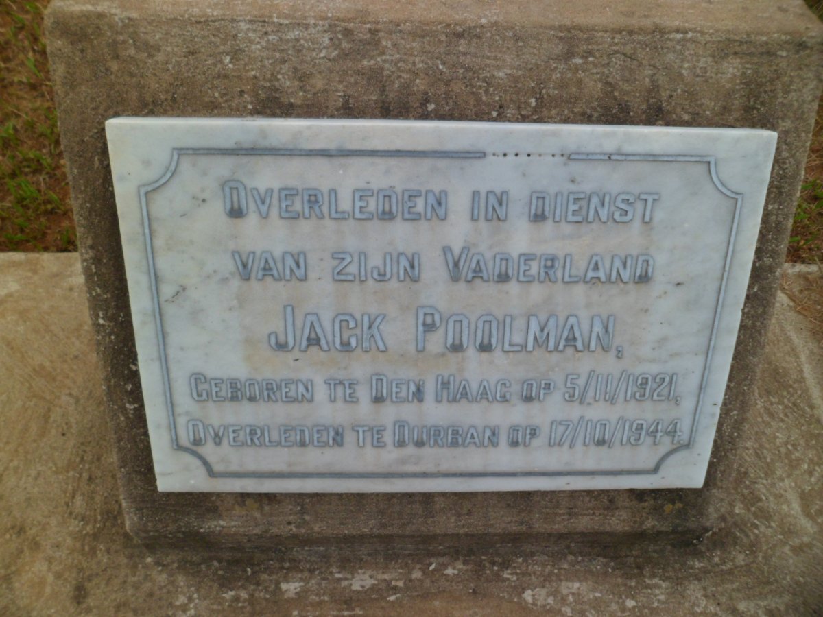 POOLMAN Jack 1921-1944