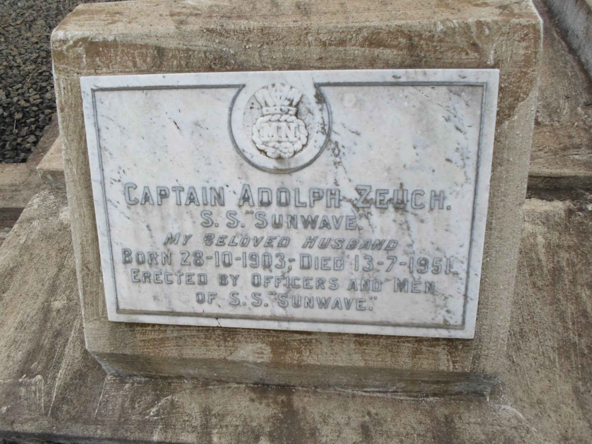 ZEUCH Adolph 1903-1951