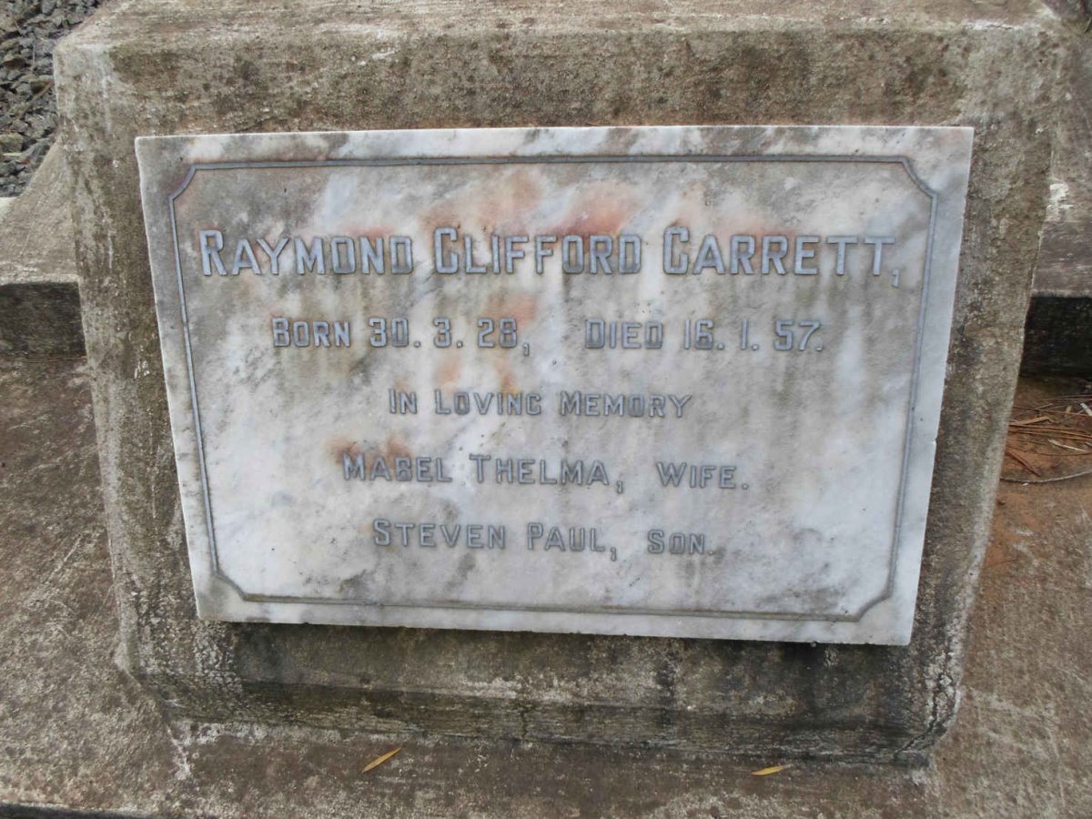 CARRETT Raymond Clifford 1928-1957