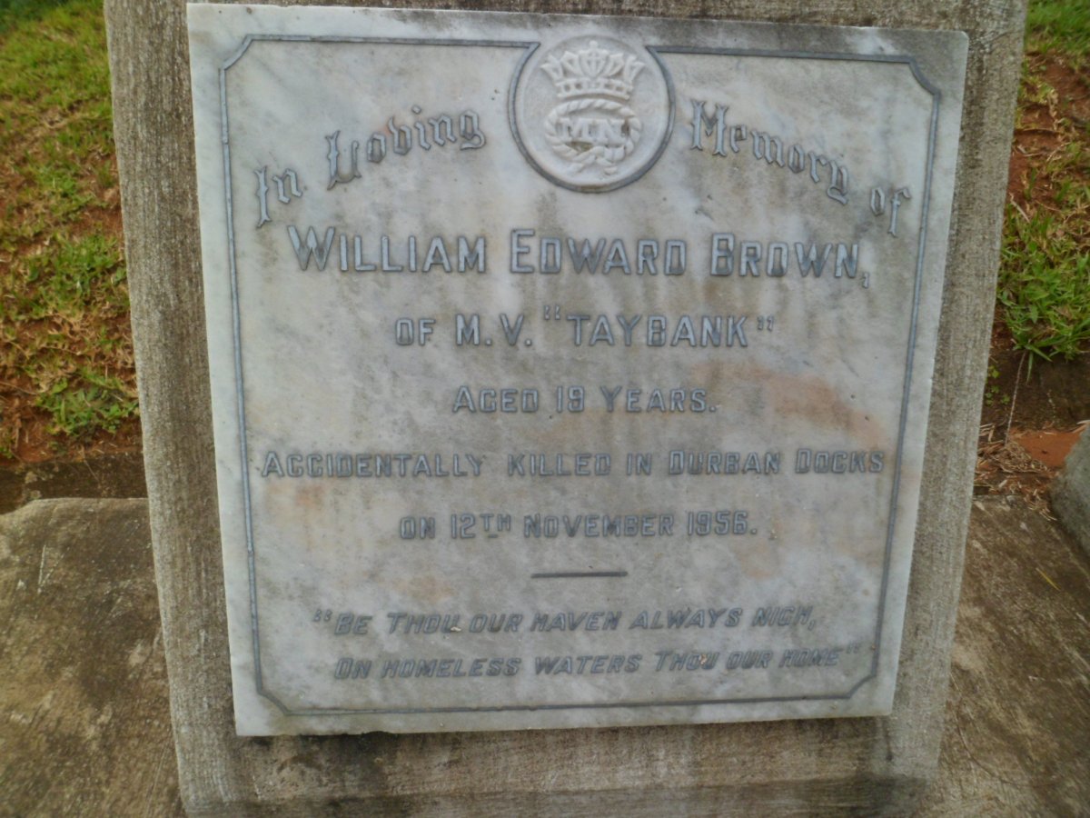 BROWN William Edward -1956