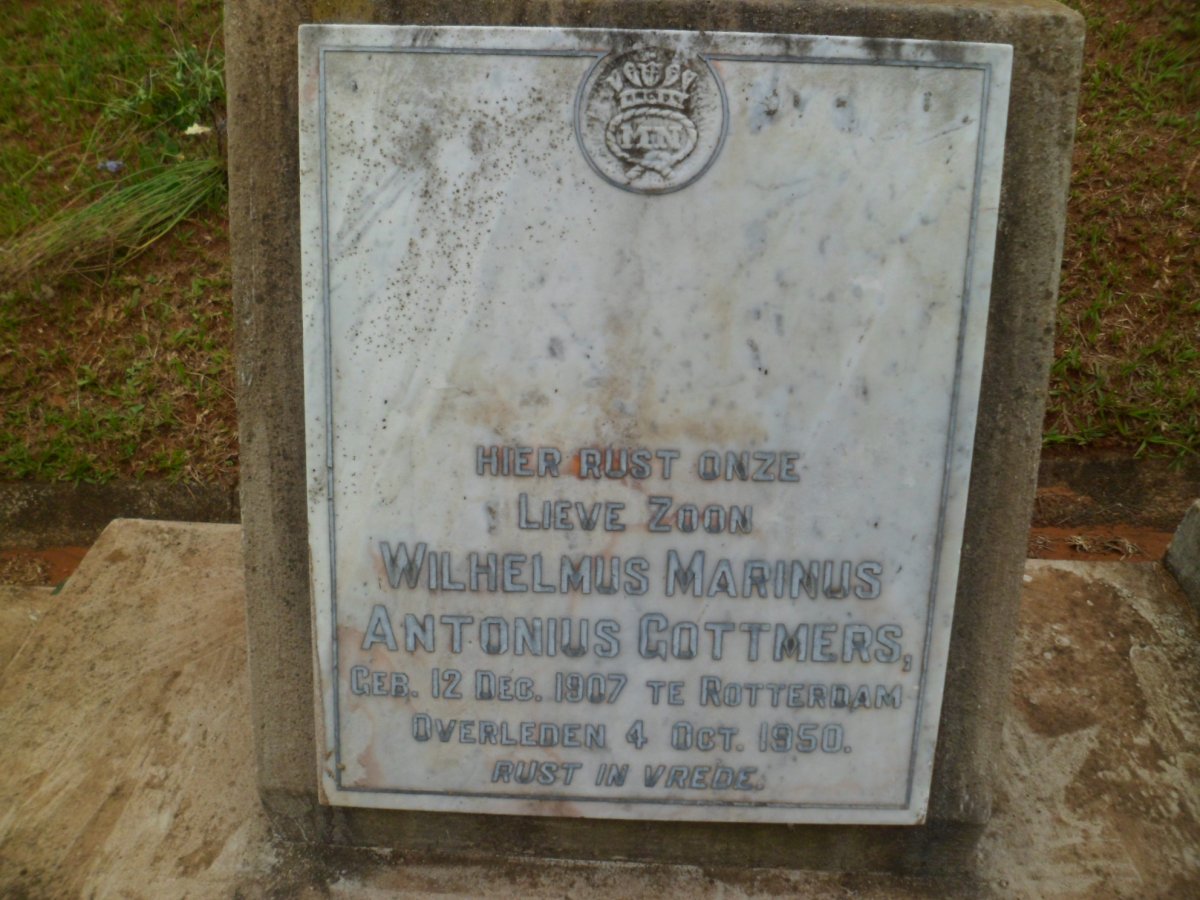 GOTTMERS Wilhelmus Marinus Antonius 1907-1950