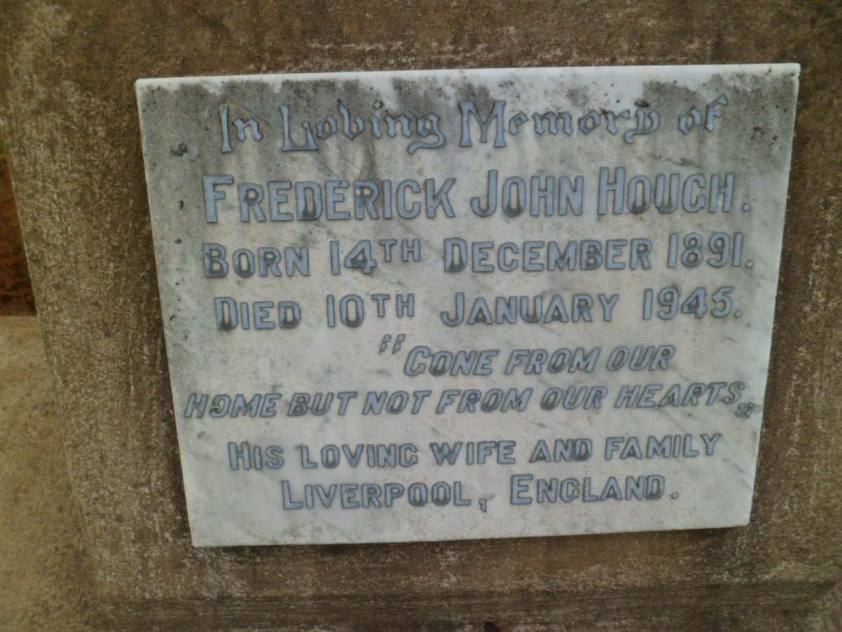 HOUGH Frederick John 1891-1945