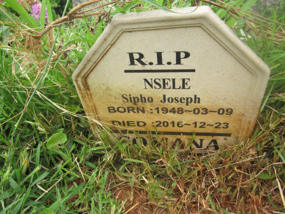 NSELE Sipho Joseph 1948-2016