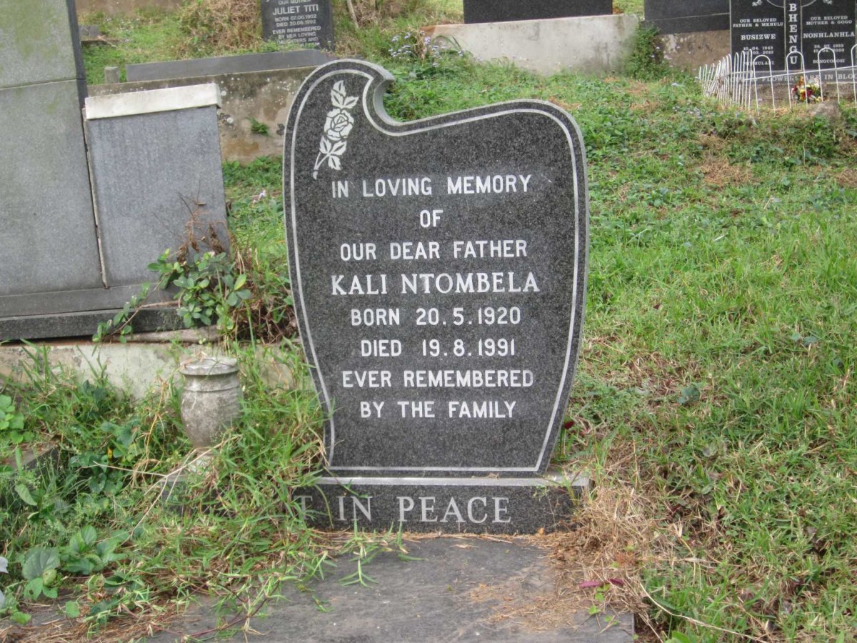 NTOMBELA Kali 1920-1991
