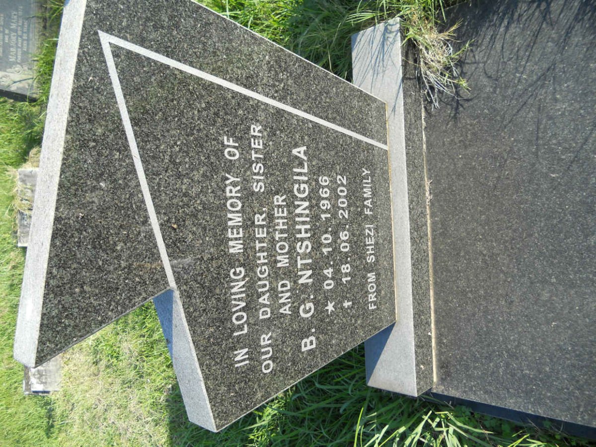 NTSHINGILA B.G. 1966-2002