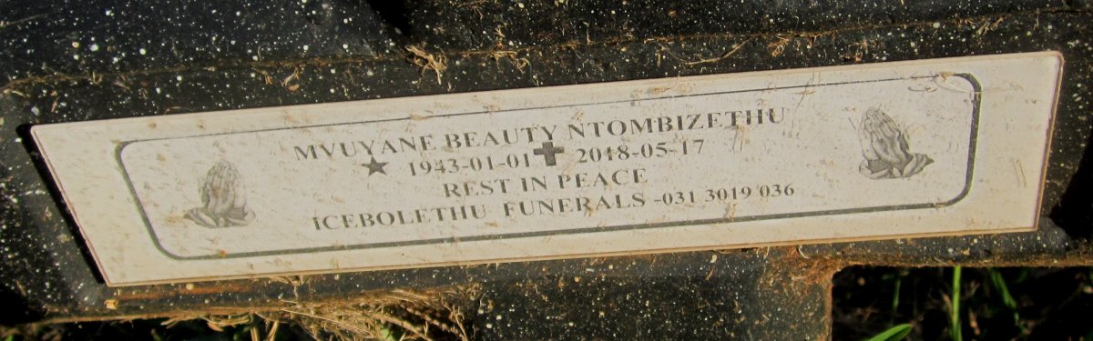 NTOMBIZETHU Mvuyane Beauty 1943-2018