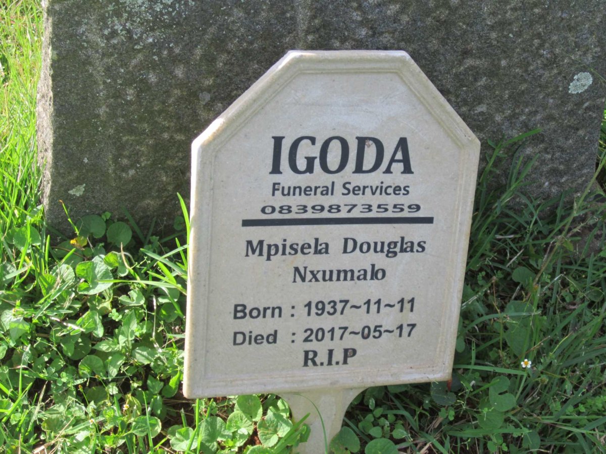 NXUMALO Mpisela Douglas 1937-2017