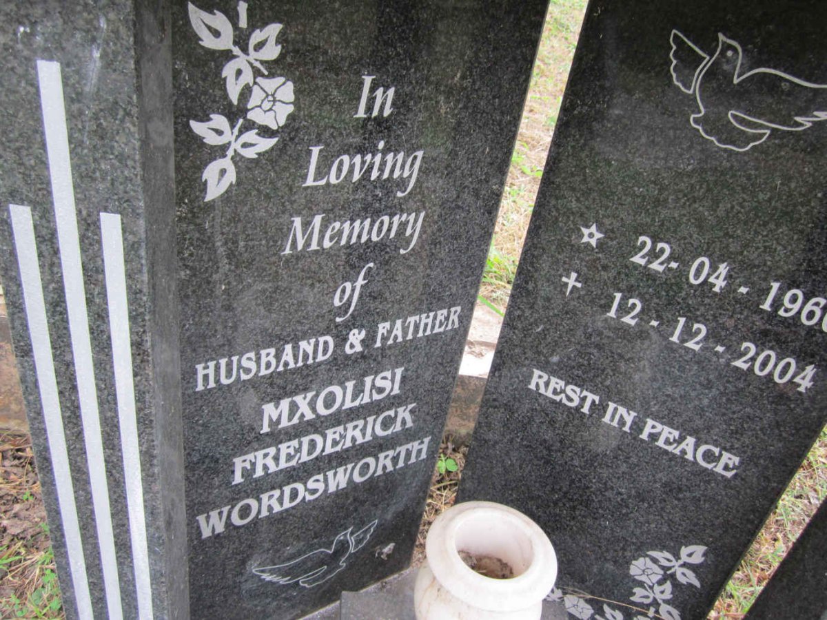 NXUMALO Mxolisi Frederick Wordsworth 1960-2004
