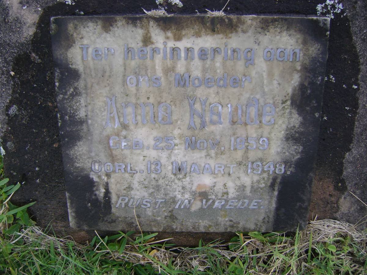 NAUDE Anna 1859-1948