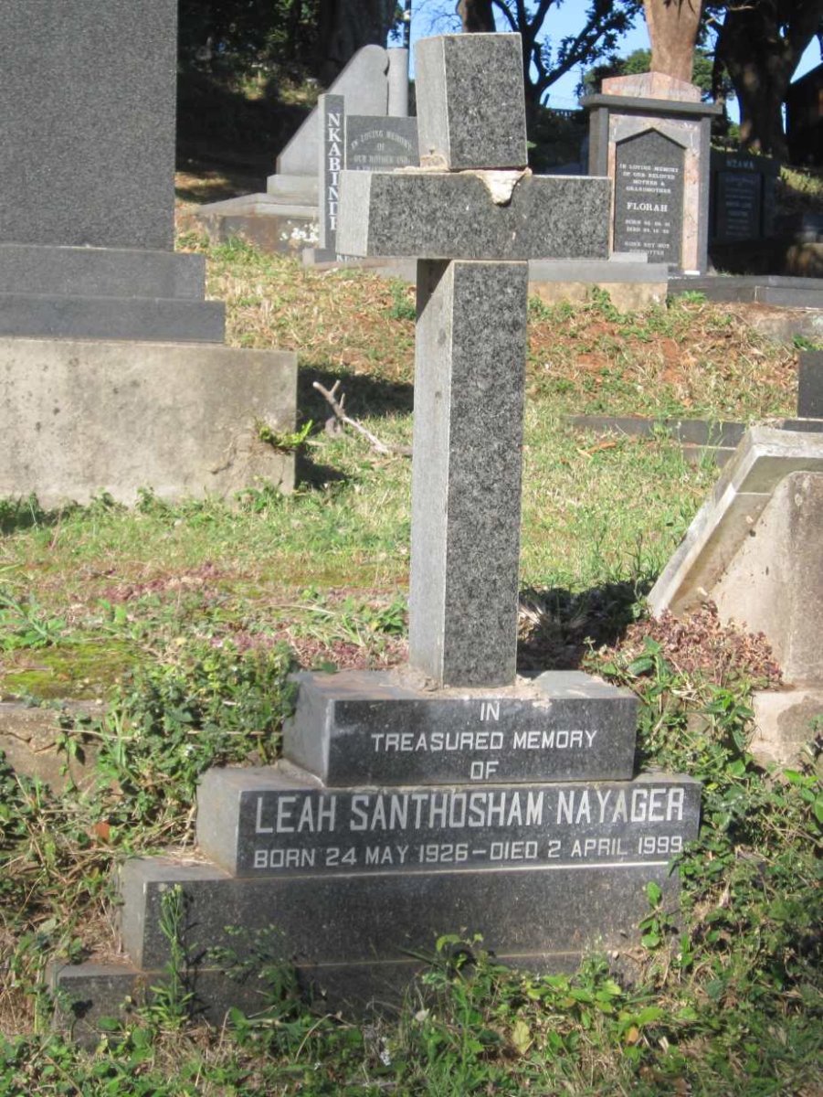 NAYAGER Leah Santhosham 1926-1999
