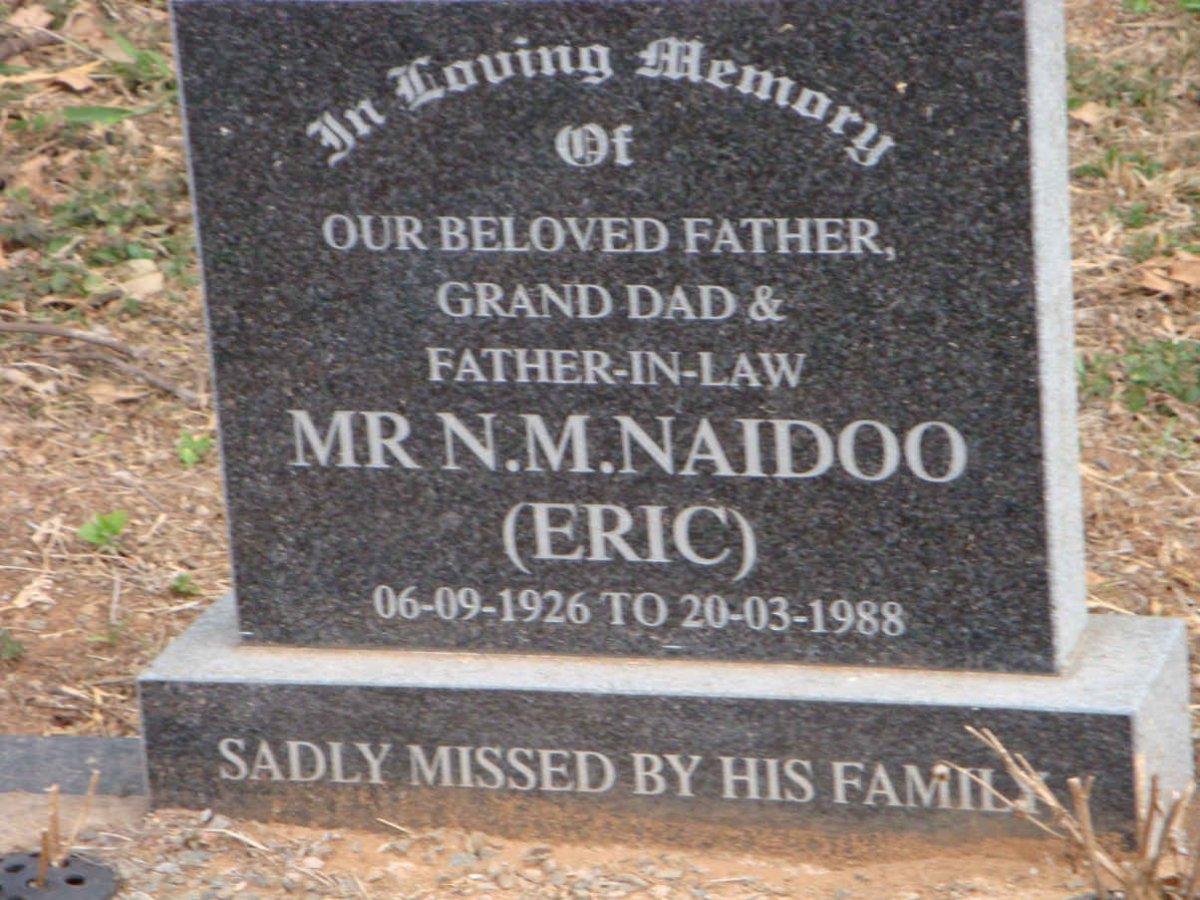 NAIDOO N.M. 1926-1988