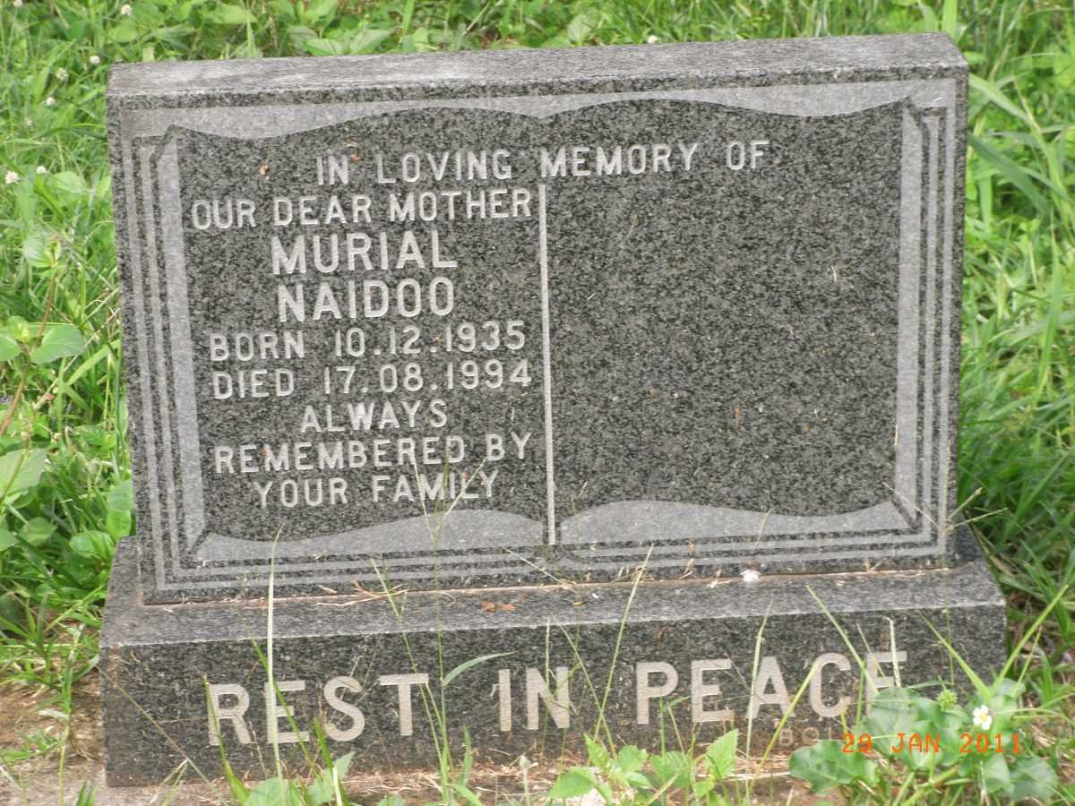 NAIDOO Murial 1935-1994