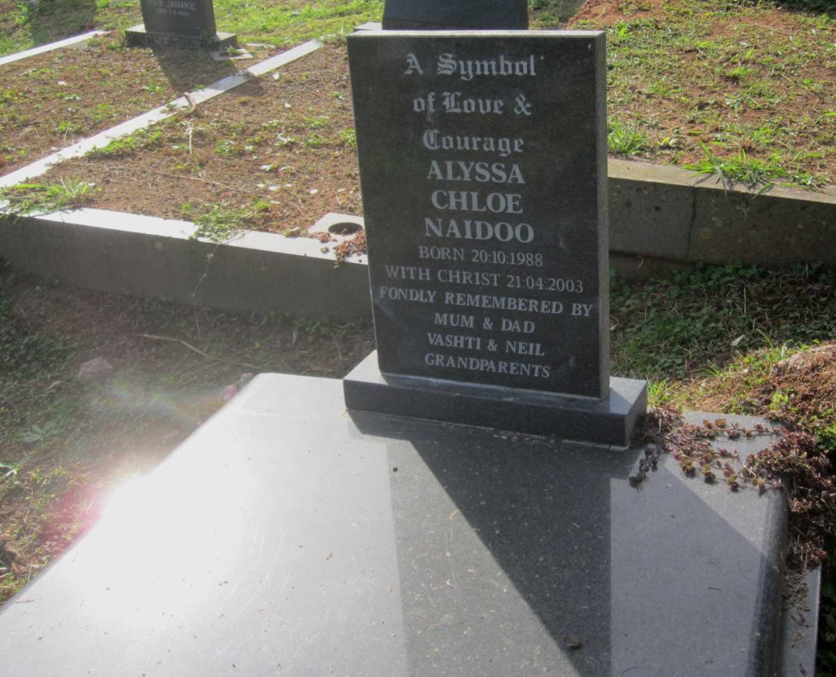 NAIDOO Alyssa Chloe 1988-2003