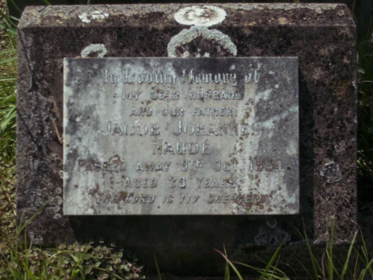NAUDÉ Jacob Johannes -1954