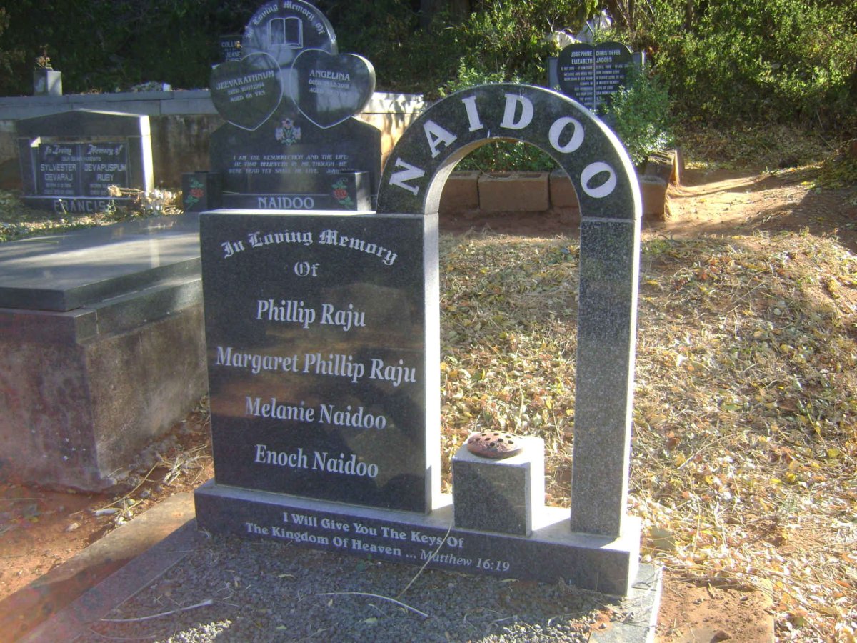 NAIDOO Phillip Raju :: NAIDOO Margaret Phillip Raju :: NAIDOO Melanie :: NAIDOO Enoch