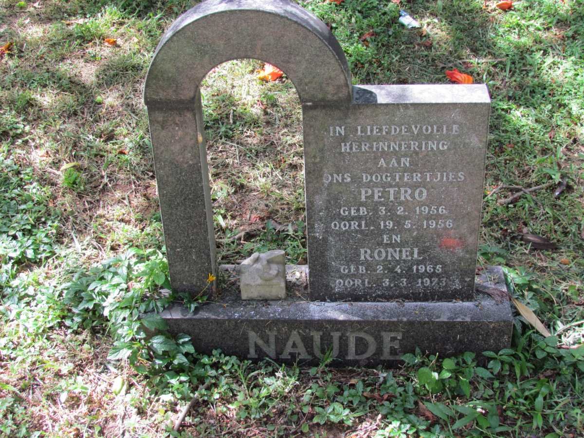 NAUDE Petro 1956-1956 :: NAUDE Ronel 1965-1973