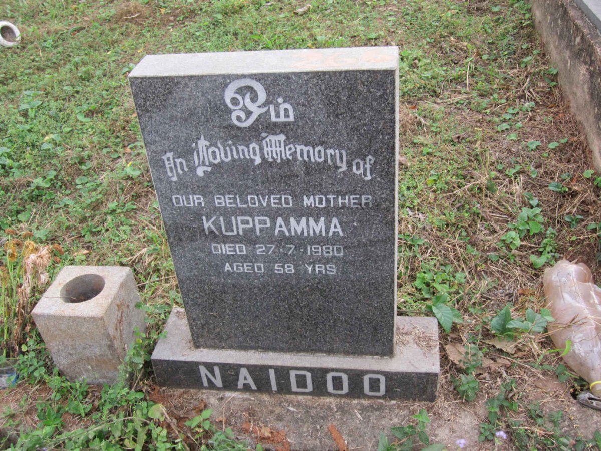 NAIDOO Kuppamma -1980