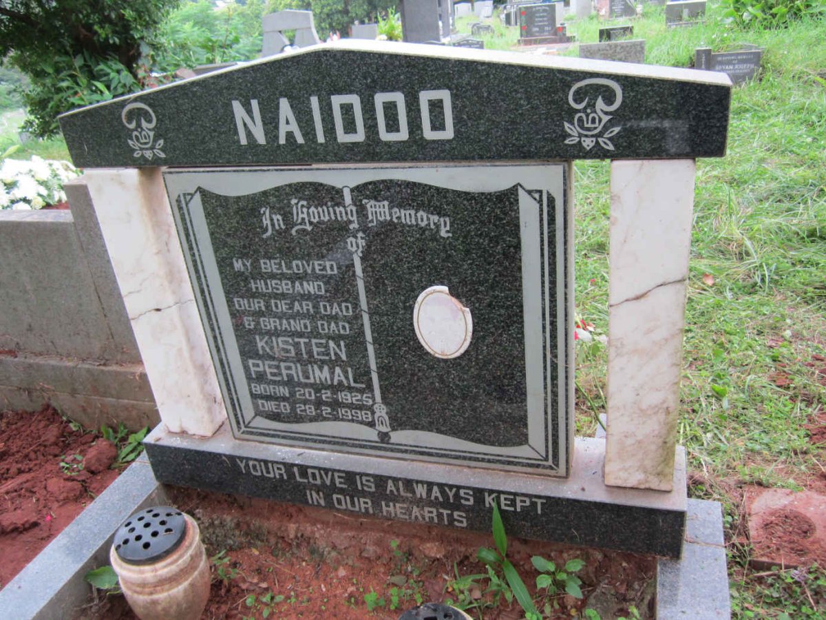 NAIDOO Kisten Perumal 1925-1998