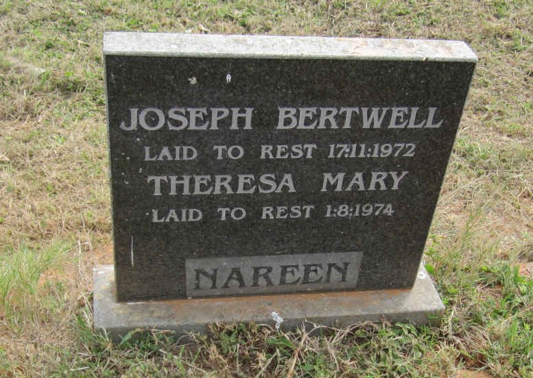 NAREEN Joseph Bertwell -1972 &amp; Theresa Mary -1974