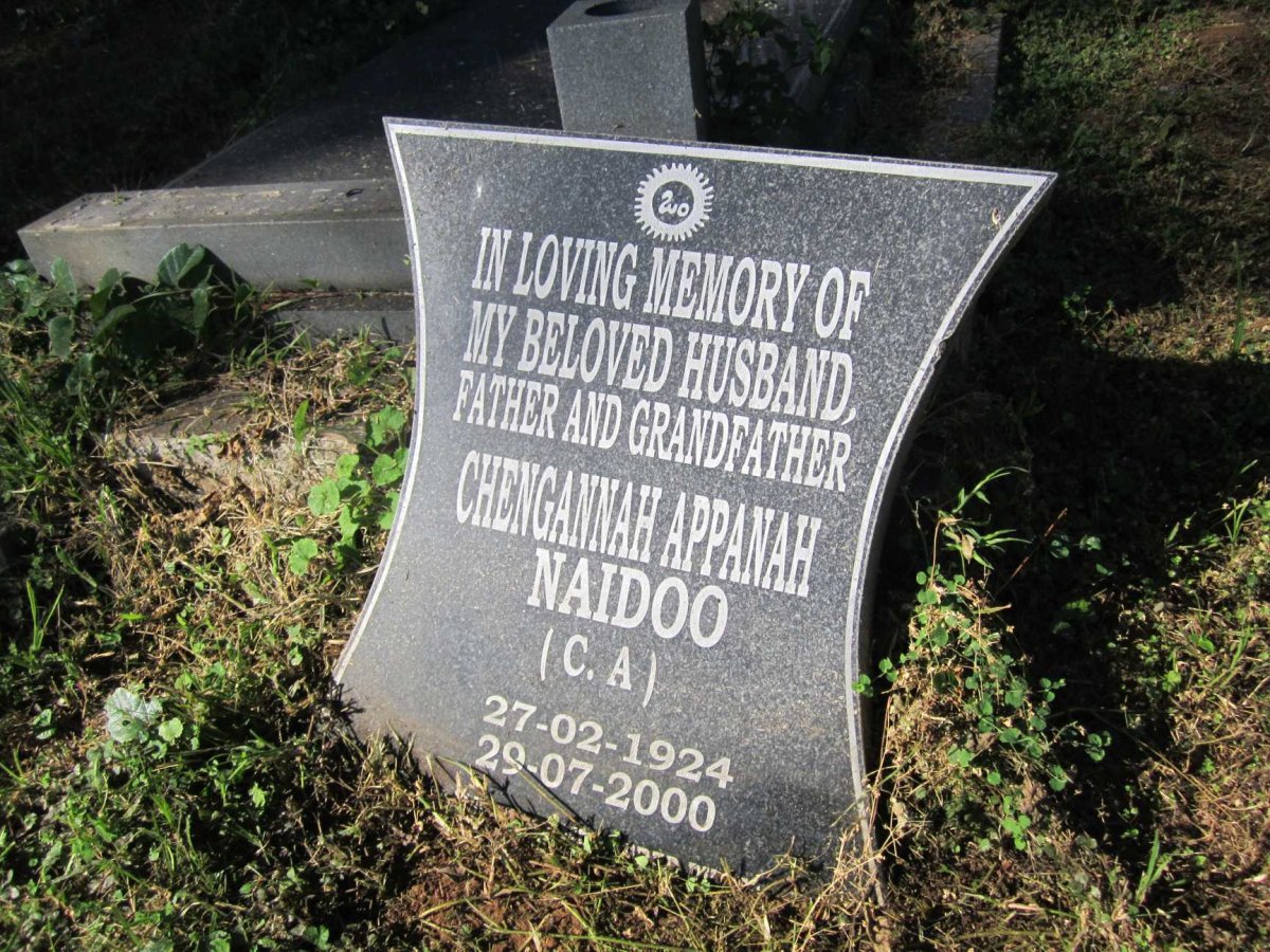 NAIDOO Chengannah Appanah 1924-2000