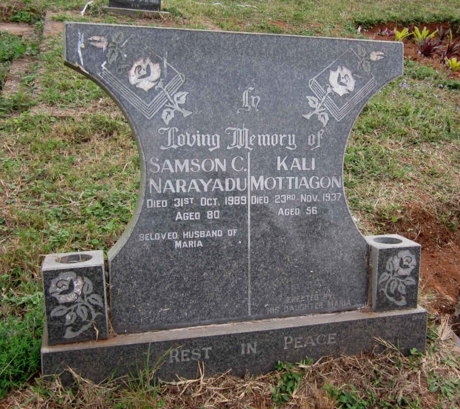 NARAYADU Samson C. -1989 :: MOTTIAGON Kali -1937