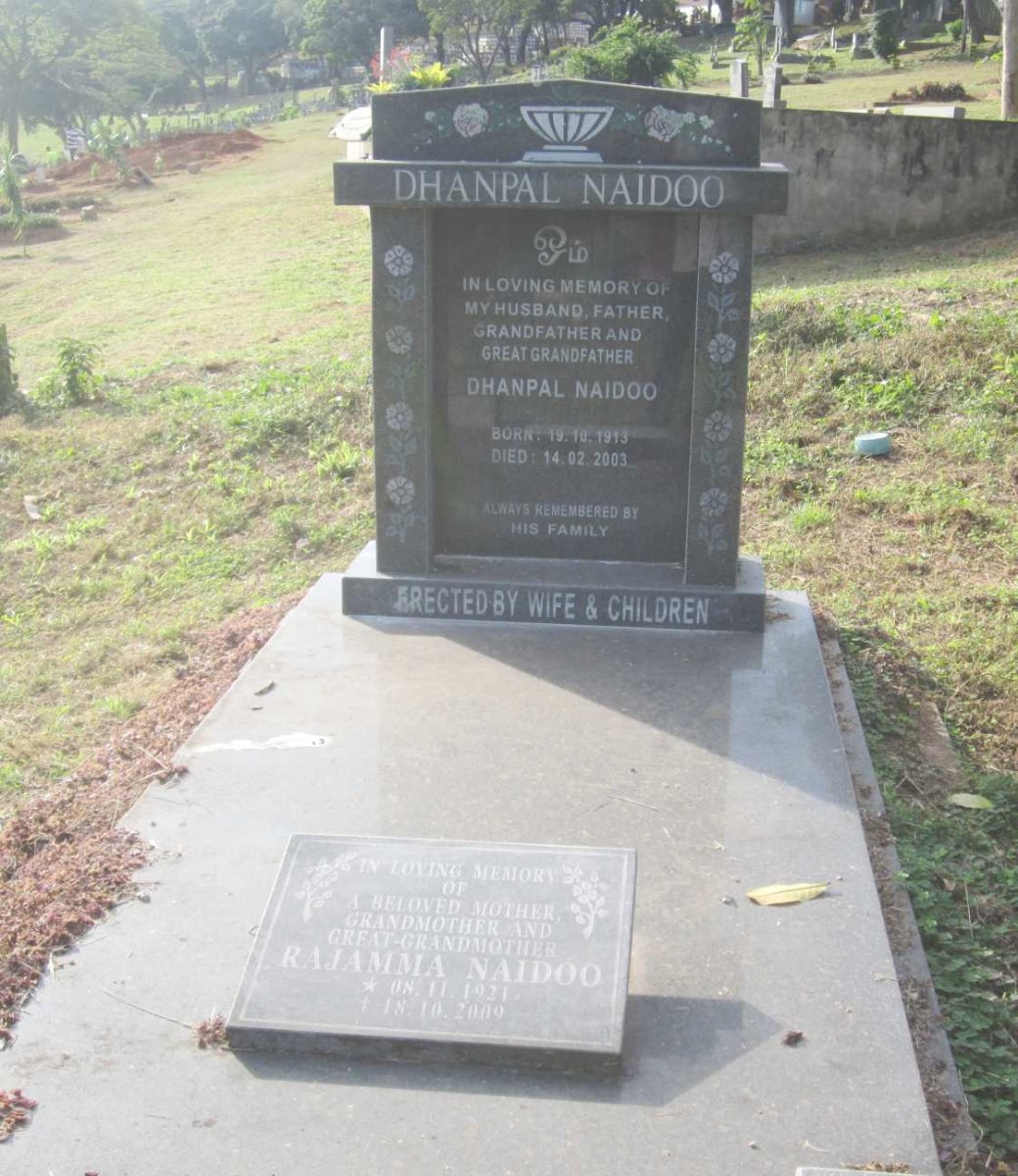 NAIDOO Dhanpal 1913-2003 :: NAIDOO Rajamma 1921-2009