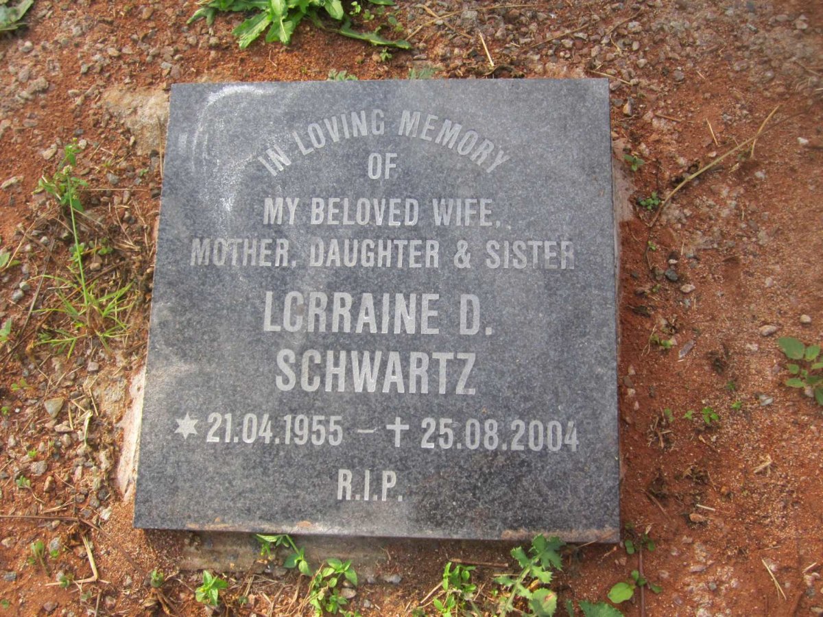 SCHWARTZ Lorraine D. 1955-2004