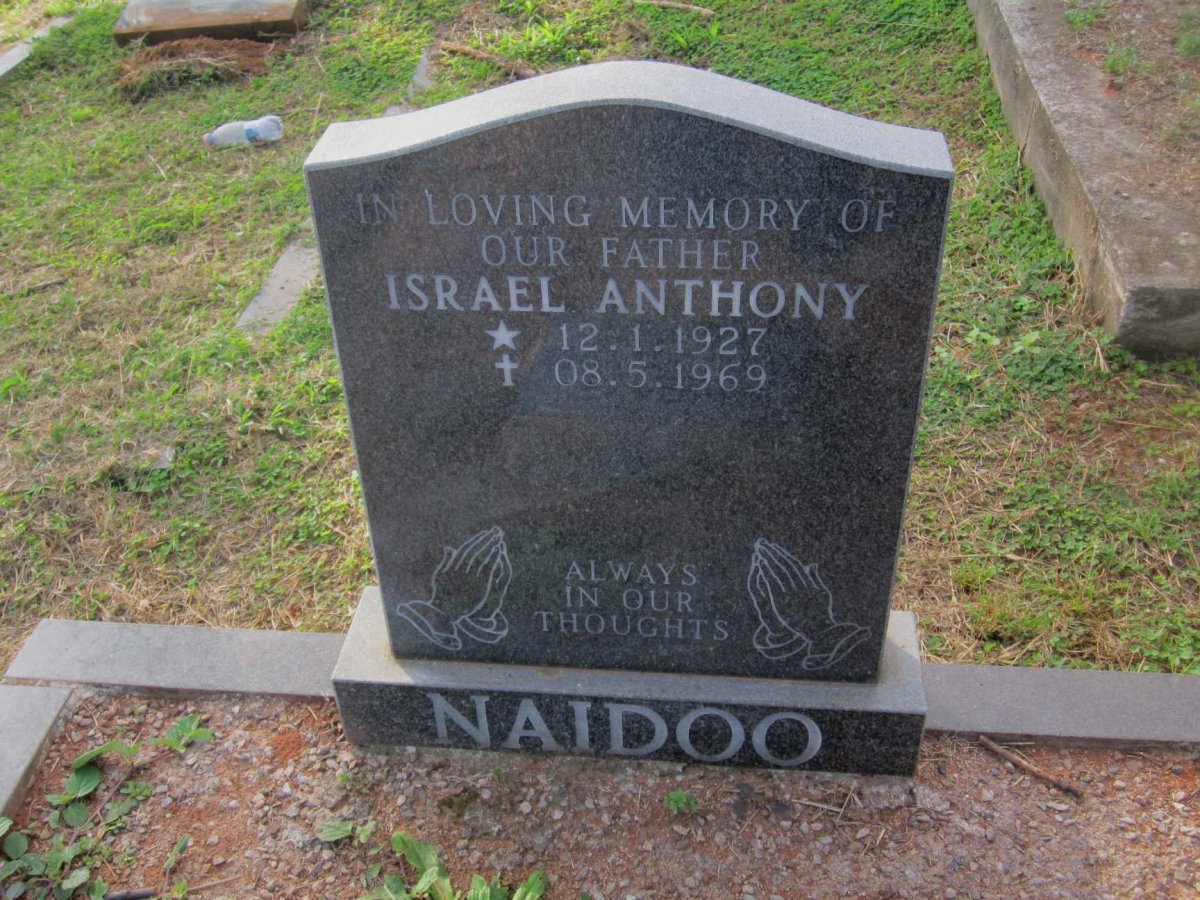NAIDOO Israel Anthony 1927-1969