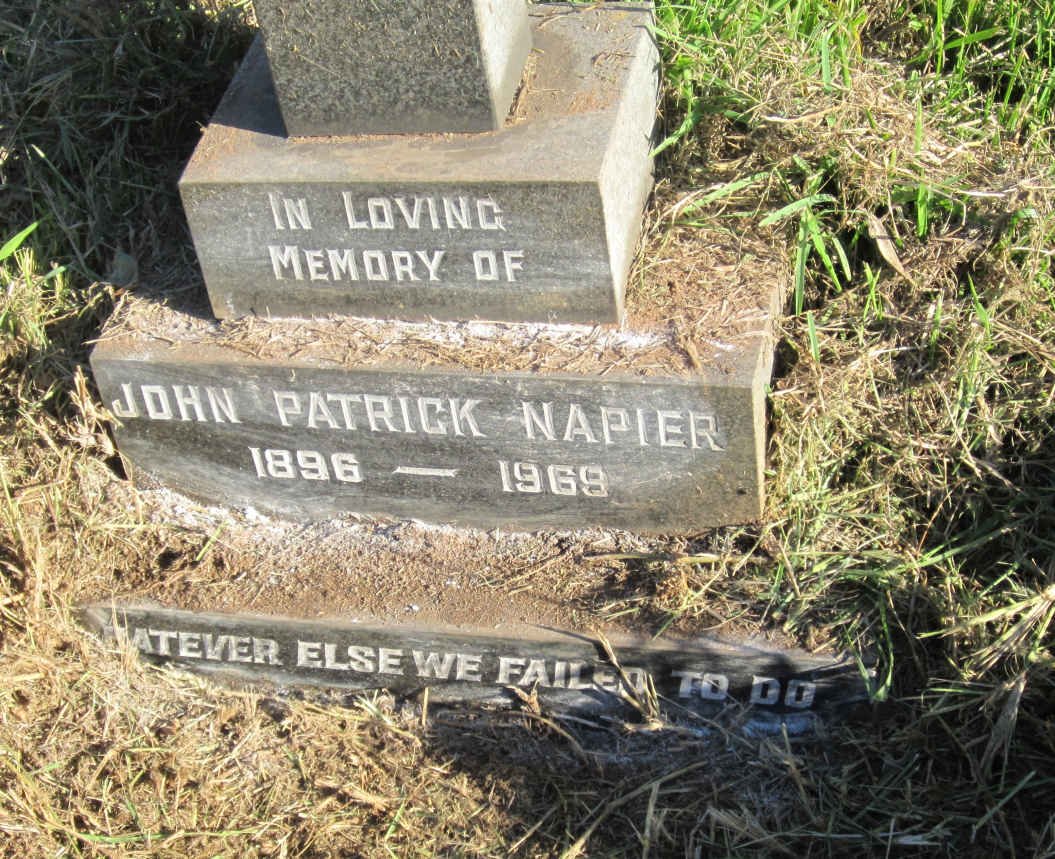 NAPIER John Patrick 1896-1969