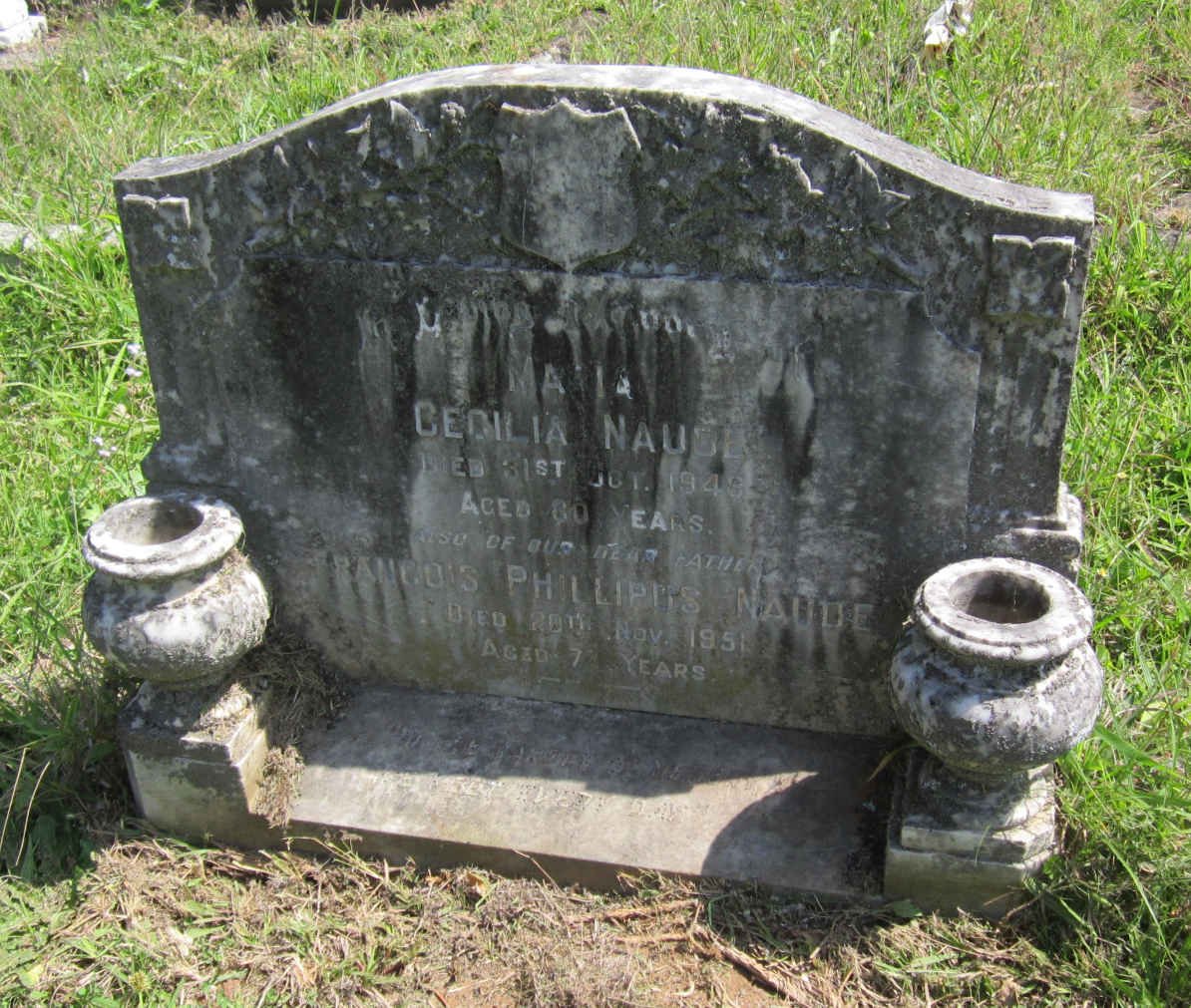NAUDE Francois Phillipus -1951 &amp; Maria Cecilia -1948