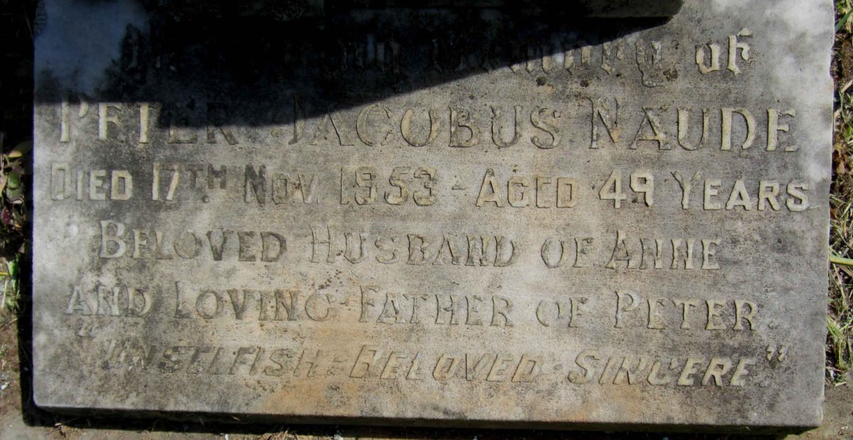NAUDE Peter Jacobus -1953