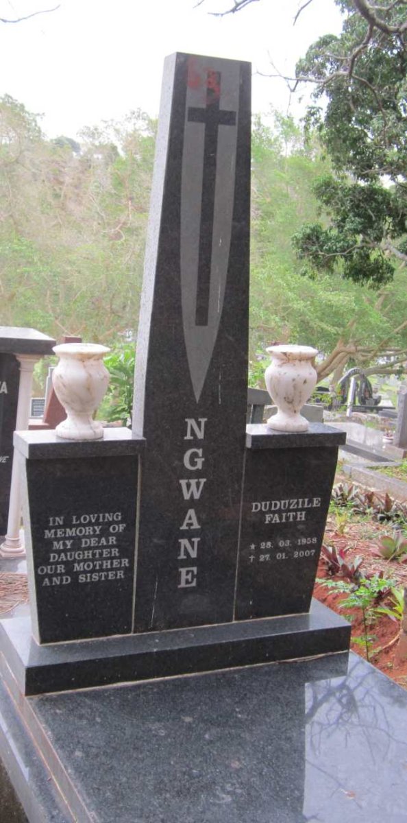 NGWANE Duduzile Faith 1958-2007