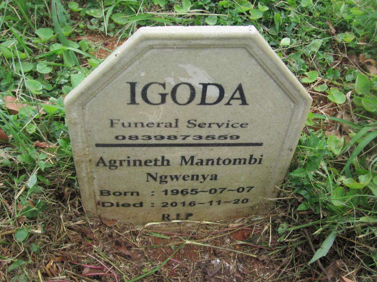 NGWENYA Agrineth Mantombi 1965-2016