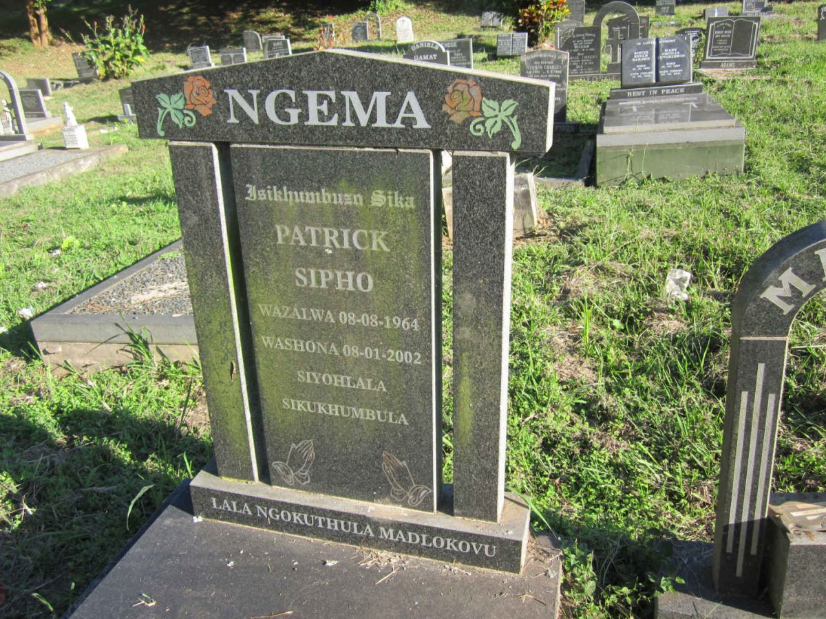 NGEMA Patrick Sipho 1964-2002