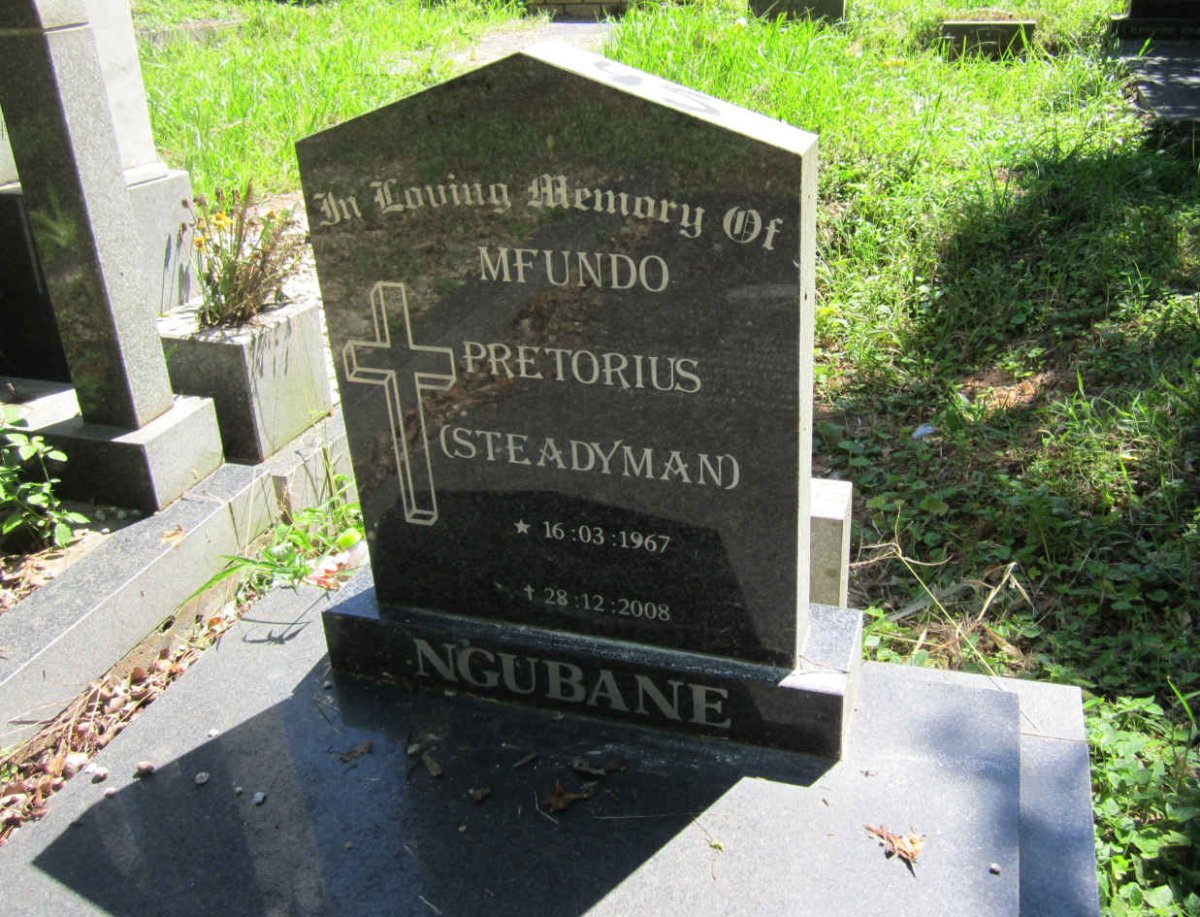 NGUBANE Mfundo Pretorius 1967-2008