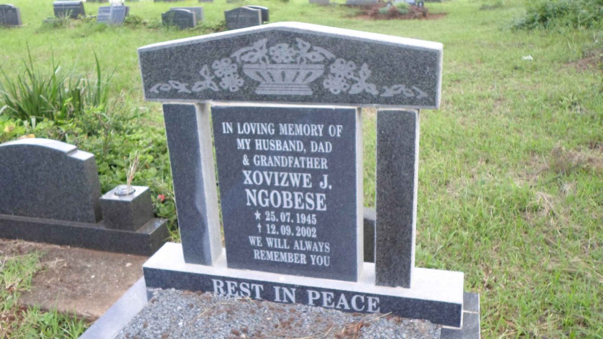 NGOBESE Xovizwe J. 1945-2002