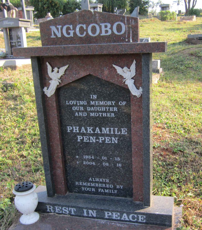 NGCOBO Phakamile Pen-Pen 1964-2004