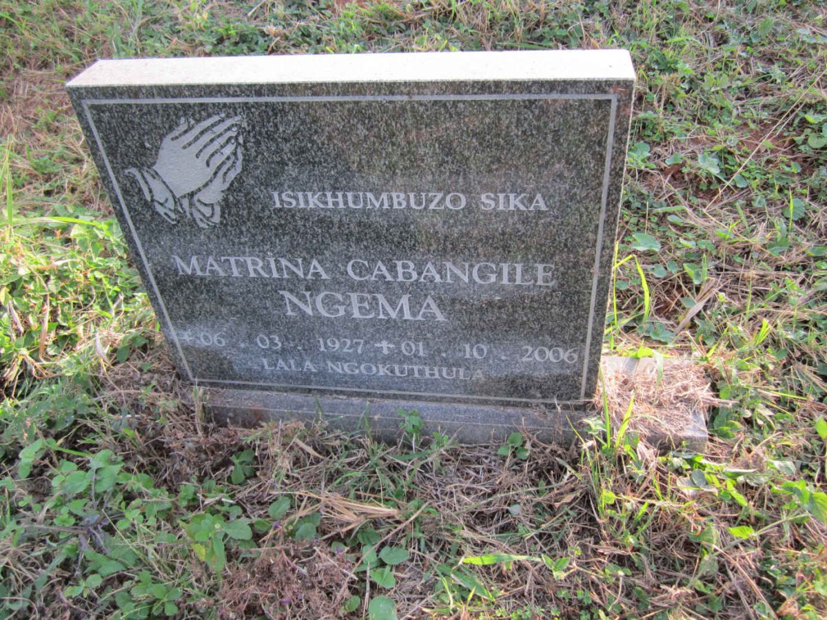 NGEMA Matrina Cabangile 1927-2006