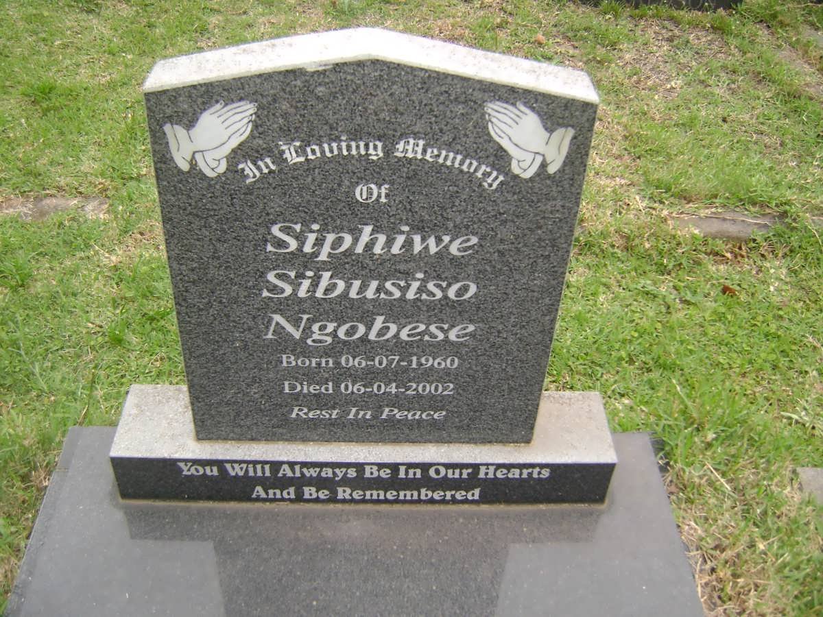 NGOBESE Siphiwe Sibusiso 1960-2002