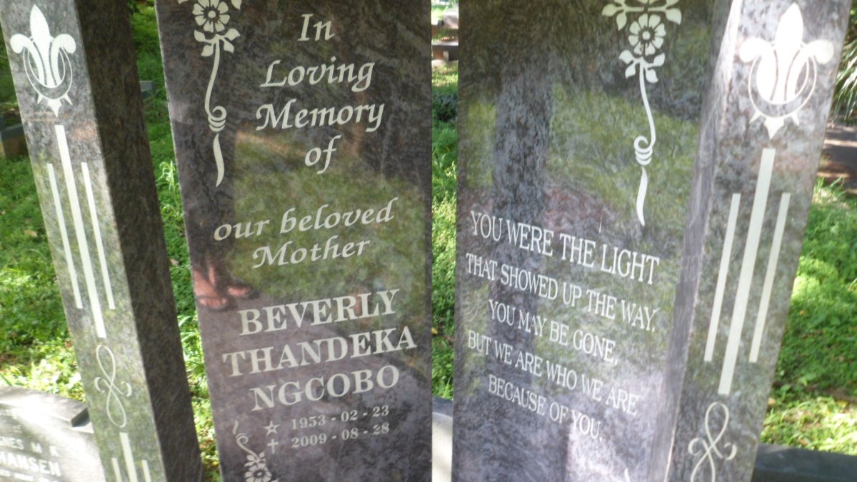 NGCOBO Beverly Thandeka 1953-2009